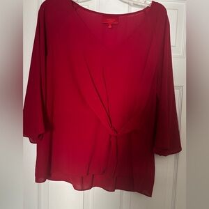 Jennifer Lopez Deep Red Blouse